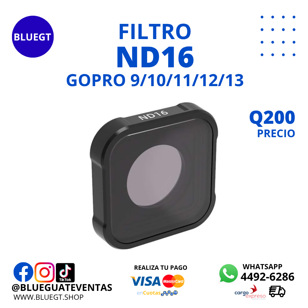 FILTRO ND16 GOPRO 9/10/11/12/13