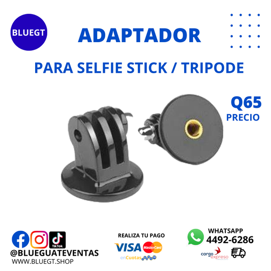 ADAPTADOR DE SELFIE STICK/TRIPODE