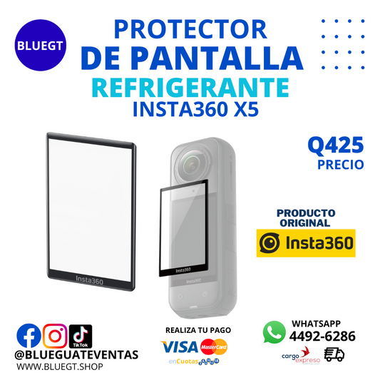 PROTECTOR DE PANTALLA REFRIGERANTE INSTA360 X5