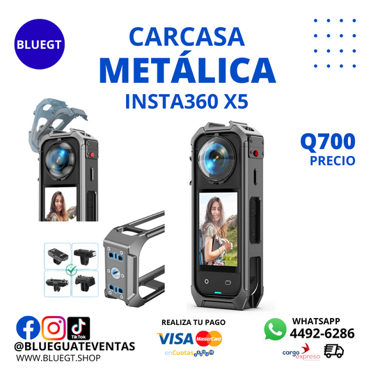CARCASA METÁLICA INSTA360 X5