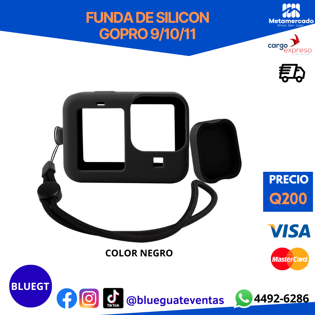 FUNDA DE SILICON GOPRO 9/10/11/12