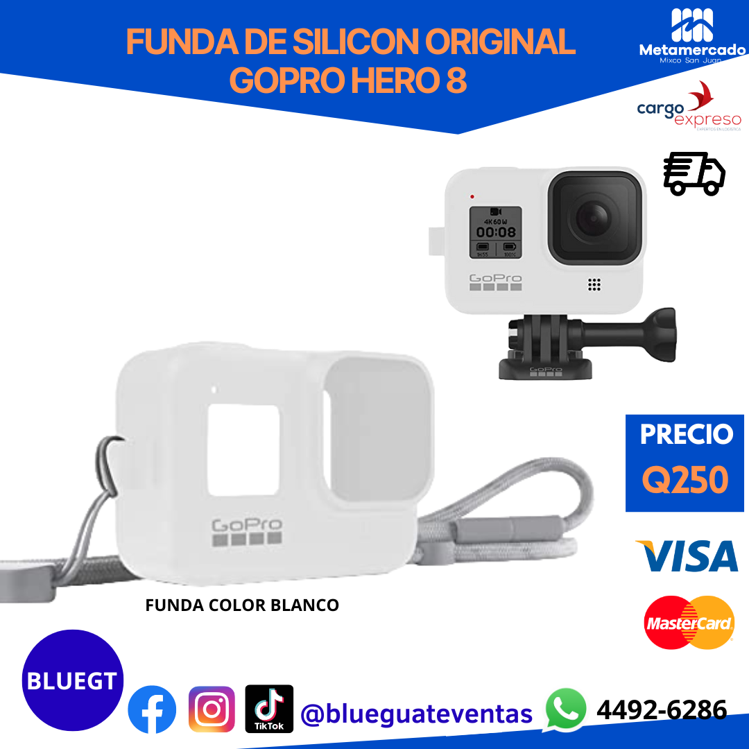 FUNDA DE SILICON GOPRO HERO 8 BLACK