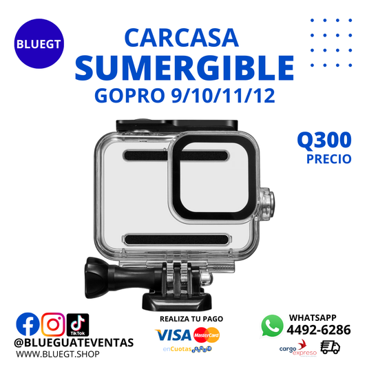 CARCASA SUMERGIBLE GOPRO 9/10/11