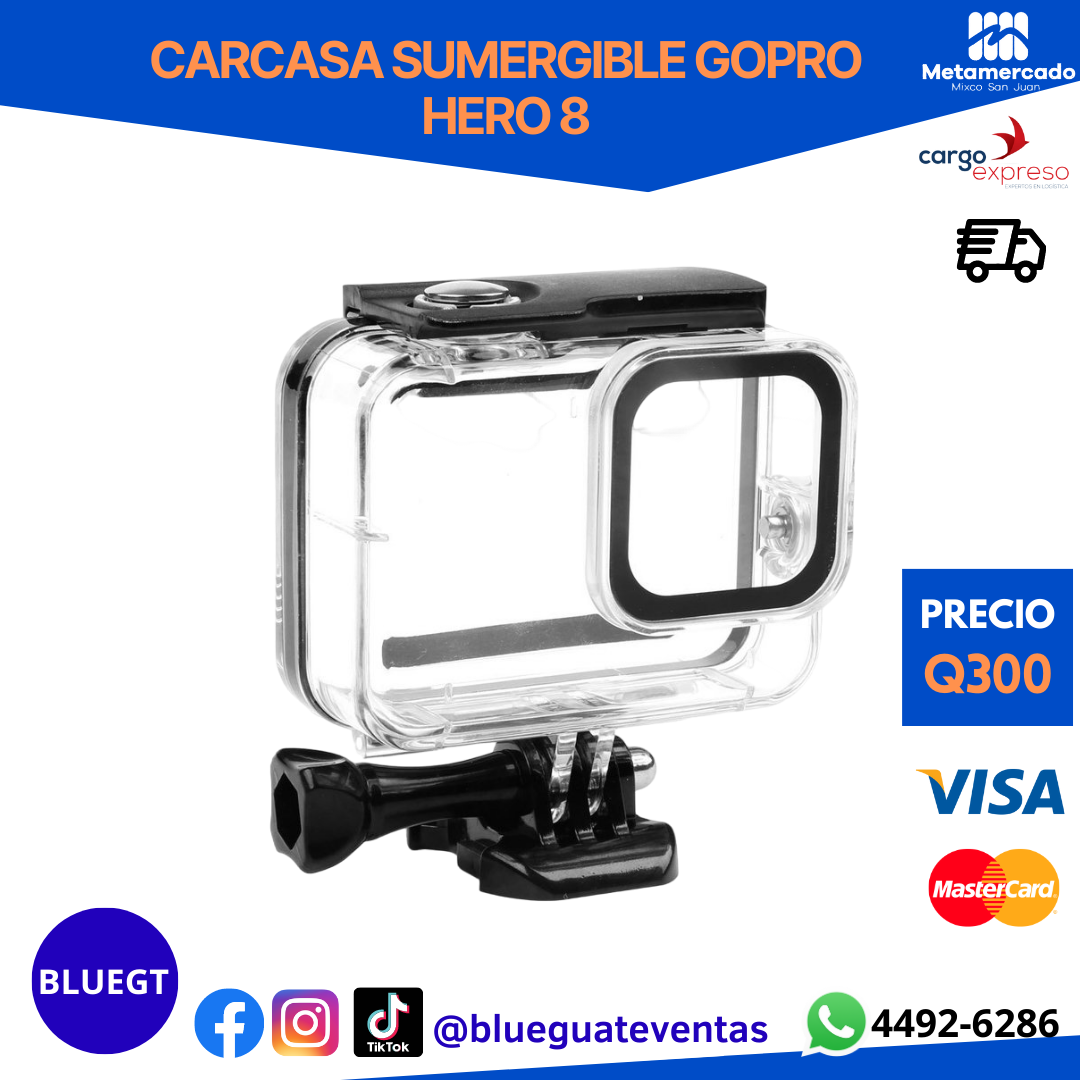 CARCASA SUMERGIBLE GOPRO HERO 8 BLACK