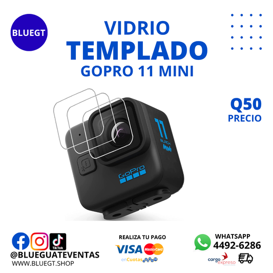 VIDRIO TEMPLADO GOPRO 11 MINI