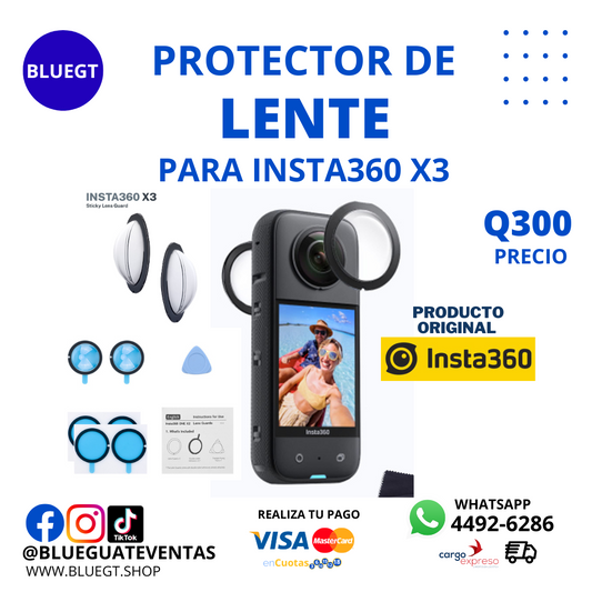 PROTECTOR DE LENTE INSTA 360 X3
