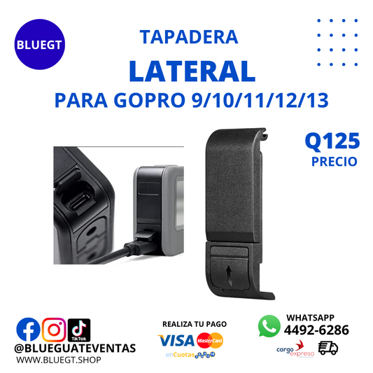 TAPADERA LATERAL GOPRO 9/10/11/12/13