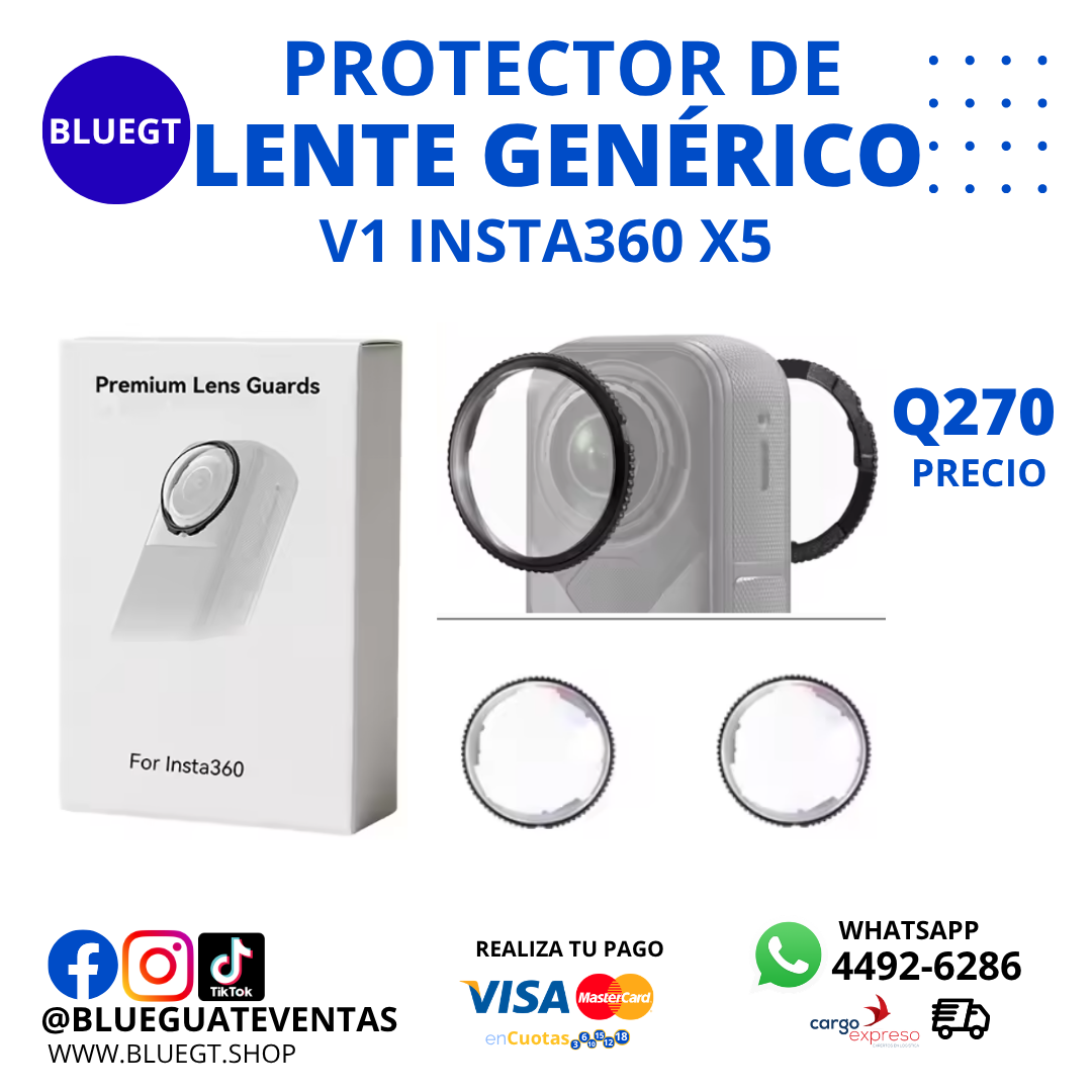 PROTECTOR DE LENTE GENÉRICO V1 INSTA360 X5