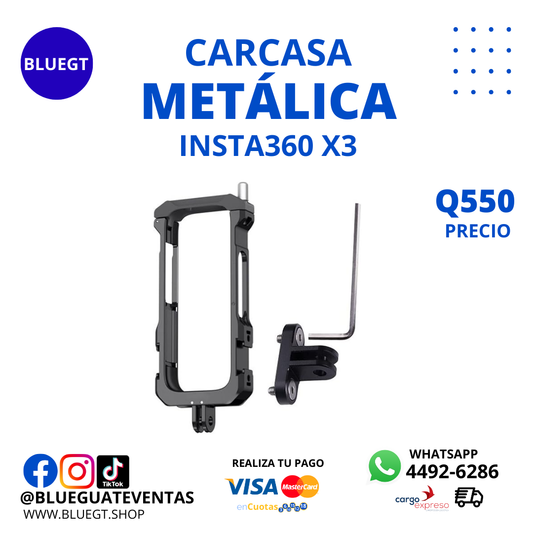 CARCASA METÁLICA INSTA360 X3