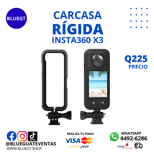 CARCASA RÍGIDA INSTA360 X3