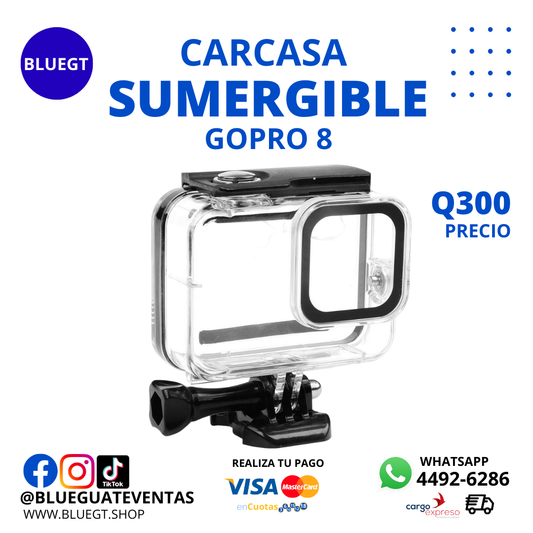 CARCASA SUMERGIBLE GOPRO HERO 8 BLACK