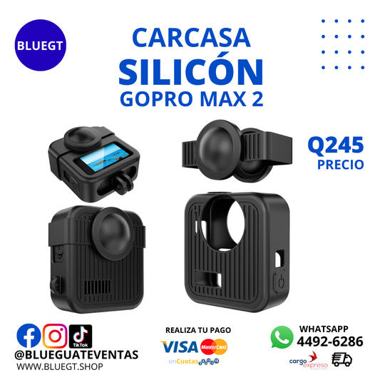 CARCASA DE SILICÓN GOPRO MAX 2