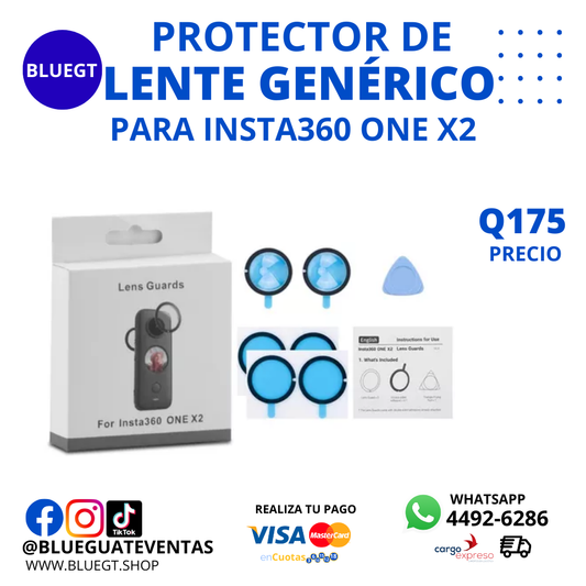 PROTECTOR DE LENTE GENÉRICO INSTA 360 ONE X2