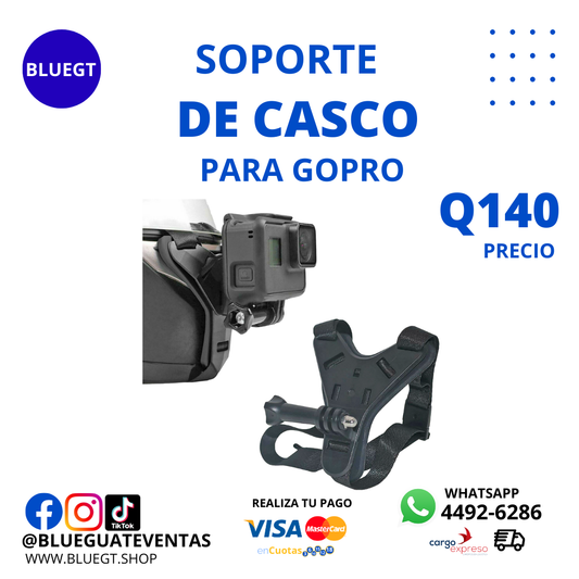 SOPORTE DE CASCO PARA GOPRO