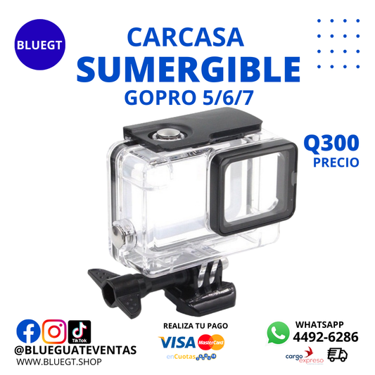 CARCASA SUMERGIBLE GOPRO 5/6/7