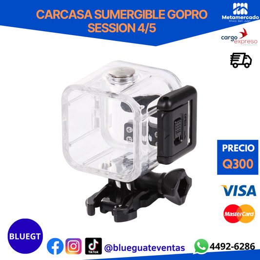 CARCASA SUMERGIBLE GOPRO 4/5 SESSION