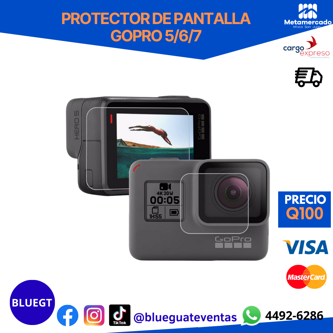 PROTECTOR DE PANTALLA GOPRO 5/6/7