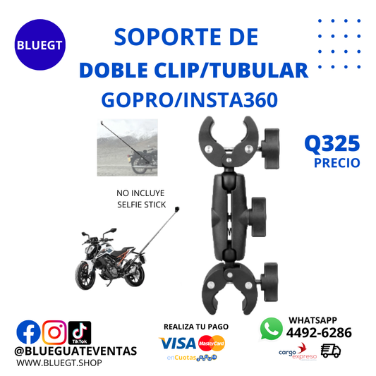 SOPORTE DOBLE CLIC PARA INSTA/GOPRO