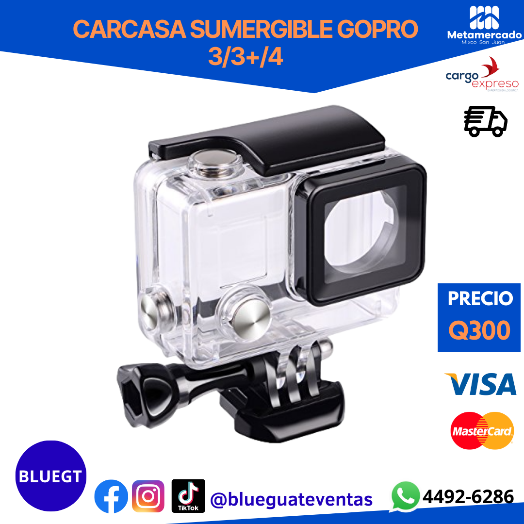 CARCASA SUMERGIBLE GOPRO HERO 3/3+4