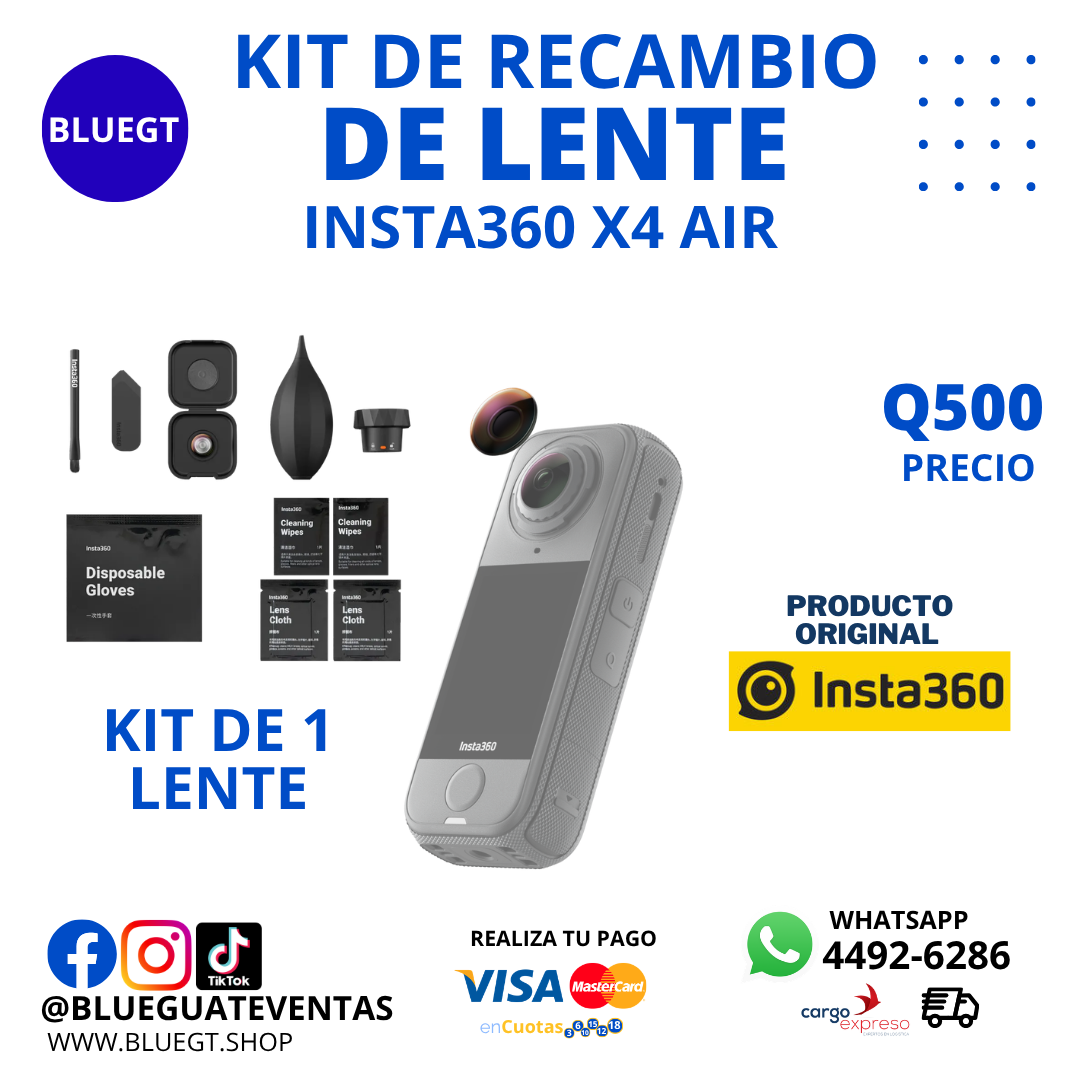 KIT DE RECAMBIO DE LENTE INSTA360 X4 AIR KIT 1