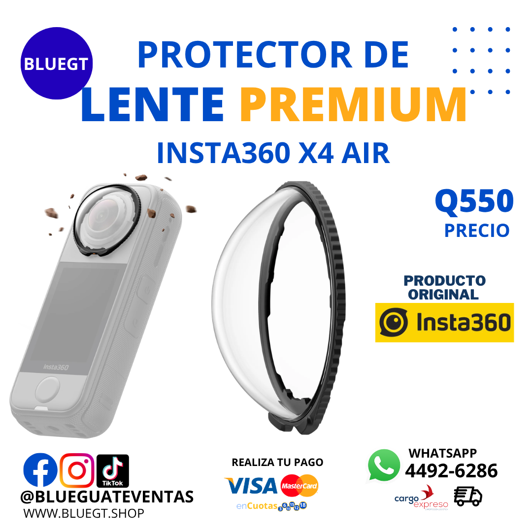 PROTECTOR DE LENTE PREMIUM INSTA360 X4 AIR