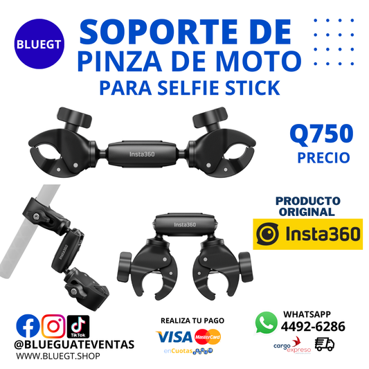 SOPORTE DE PINZA DE MOTO PARA SELFIE STICK