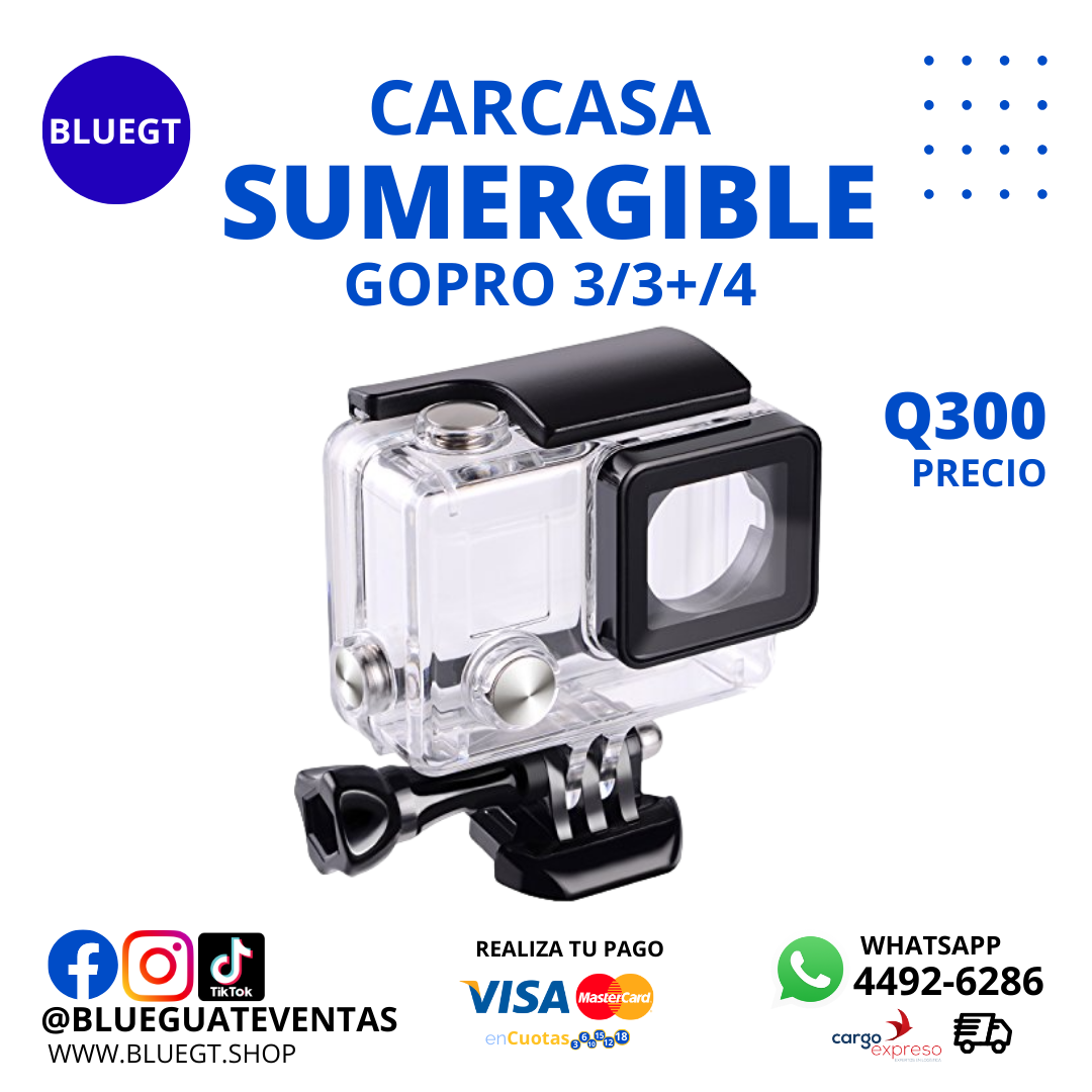 CARCASA SUMERGIBLE GOPRO HERO 3/3+4