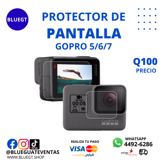 PROTECTOR DE PANTALLA GOPRO 5/6/7