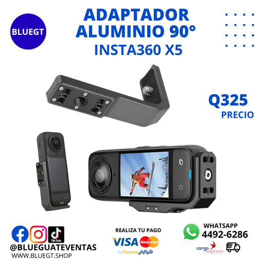 ADAPTADOR 90GRADOS INSTA360 X5