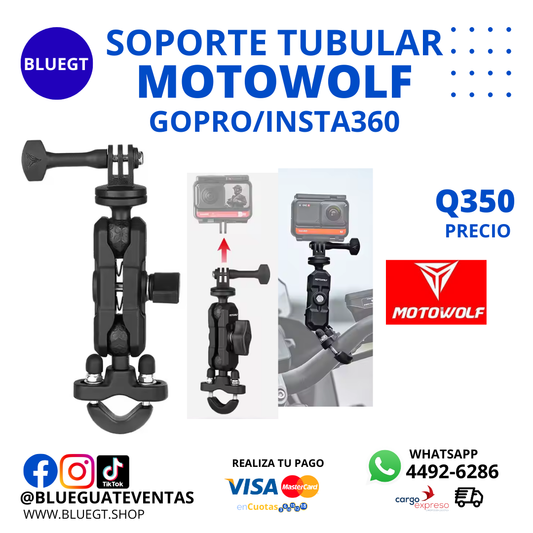 SOPORTE DE TUBULAR MOTOWOLF