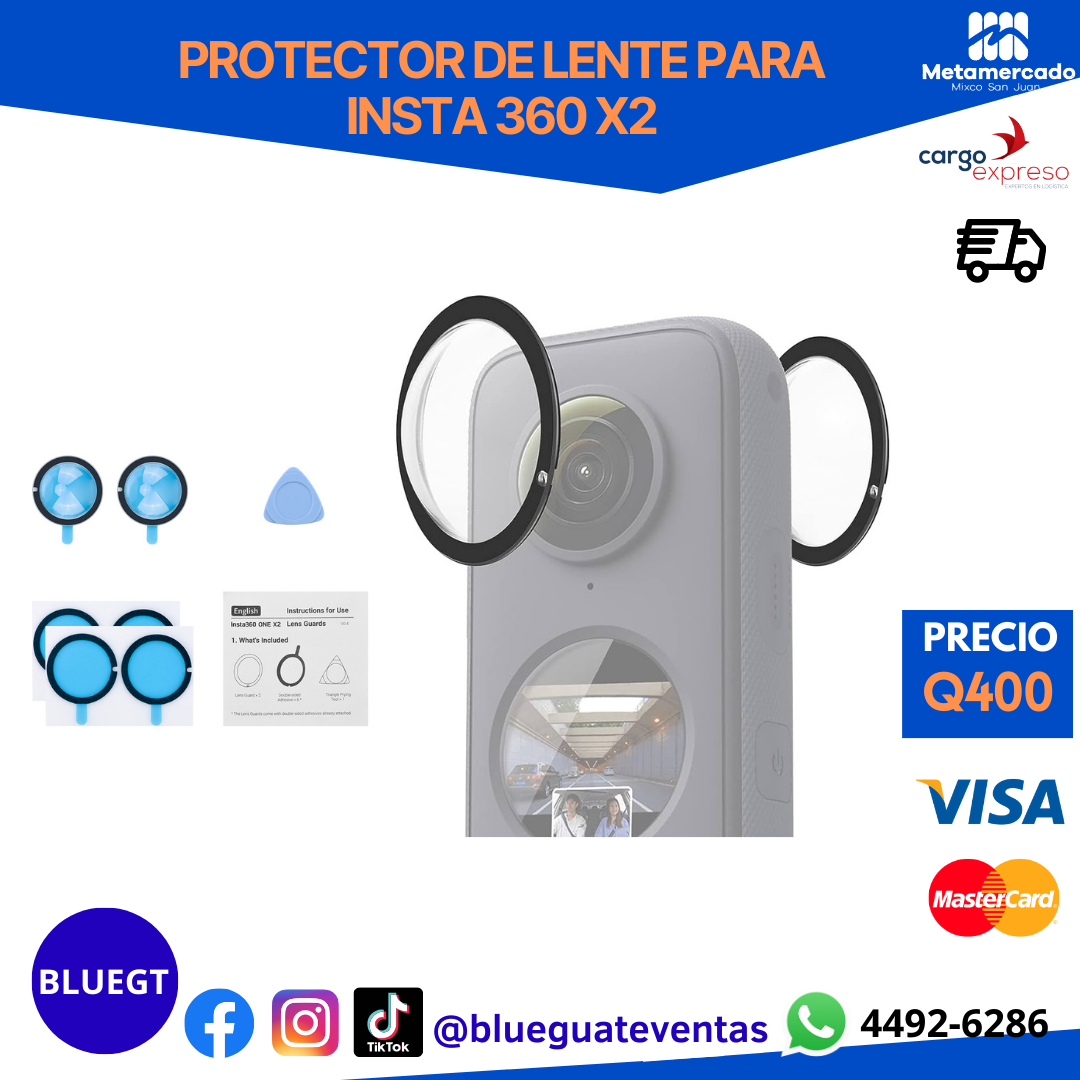 PROTECTOR DE LENTE INSTA 360 X2