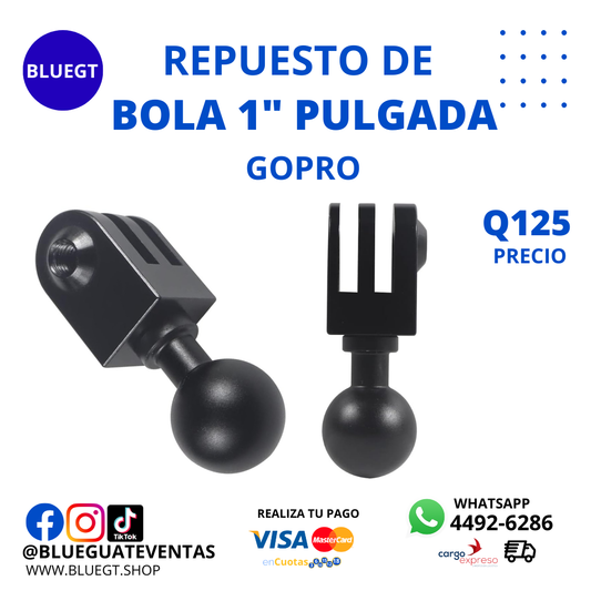 REPUESTO DE BOLA 1" PULGADA GOPRO
