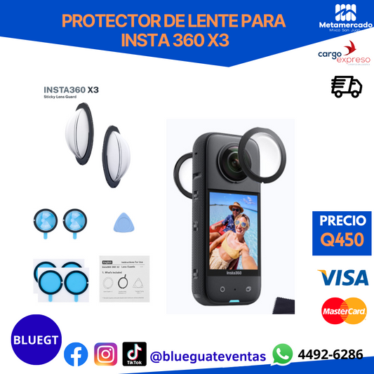 PROTECTOR DE LENTE INSTA 360 X3