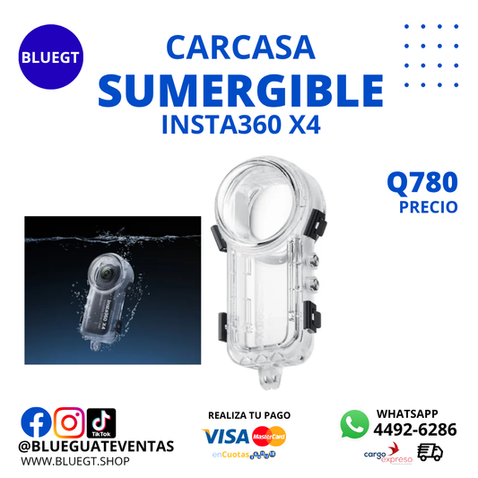 CARCASA SUMERGIBLE INSTA360 X4
