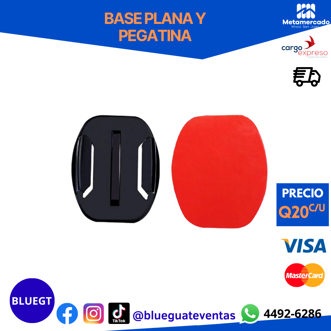 BASE PLANA Y PEGATINA