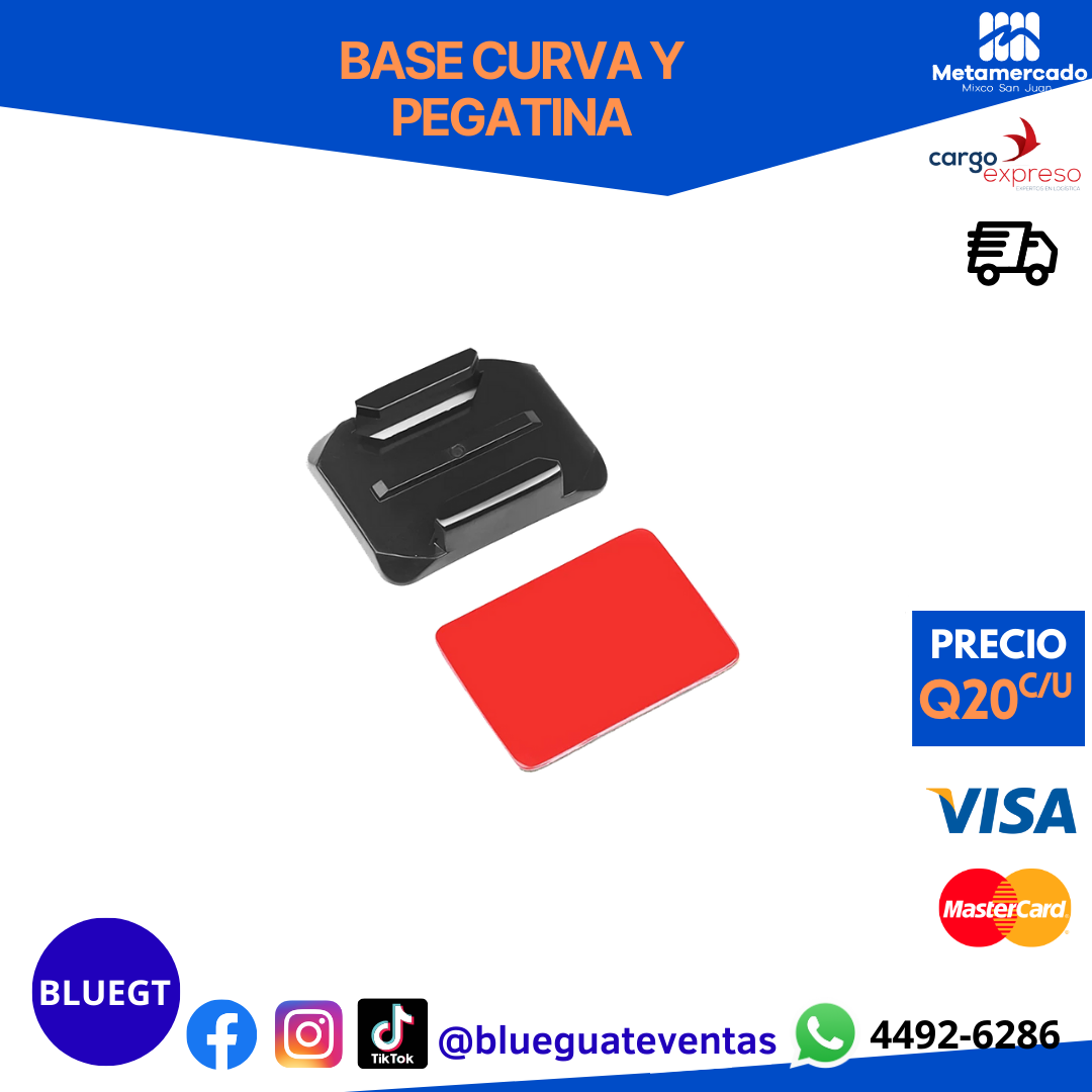 BASE CURVA Y PEGATINA