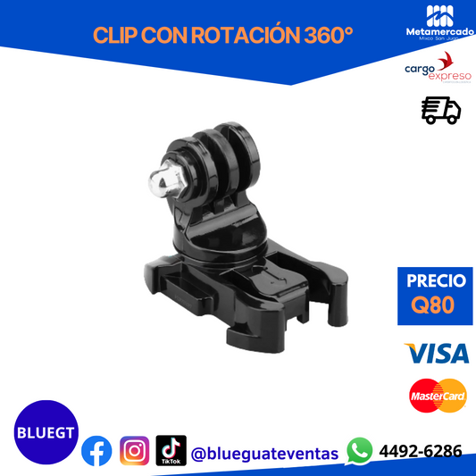 CLIP CON ROTACIÓN 360°