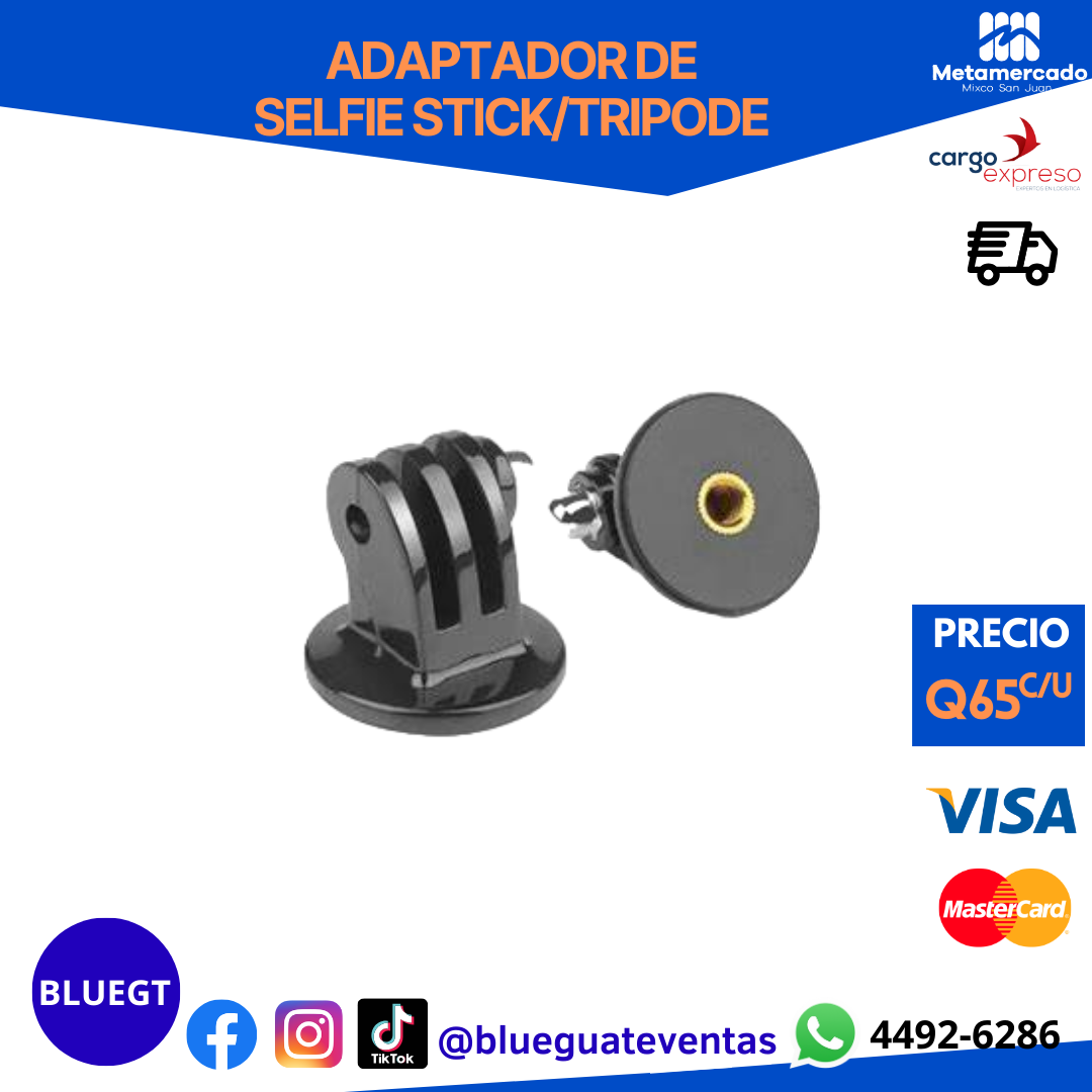 ADAPTADOR DE SELFIE STICK/TRIPODE