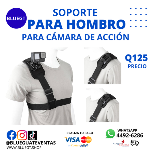 SOPORTE PARA HOMBRO PARA CÁMARA DE ACCIÓN