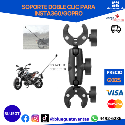 SOPORTE DOBLE CLIC PARA INSTA/GOPRO