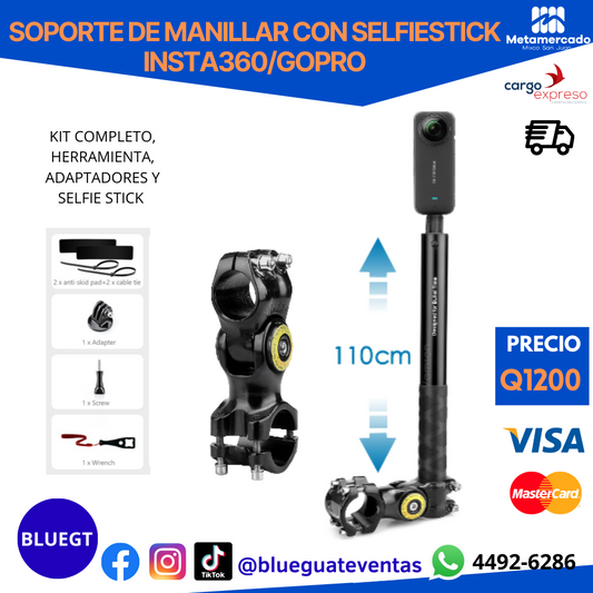 SOPORTE DE MANILLAR PARA INSTA/GOPRO