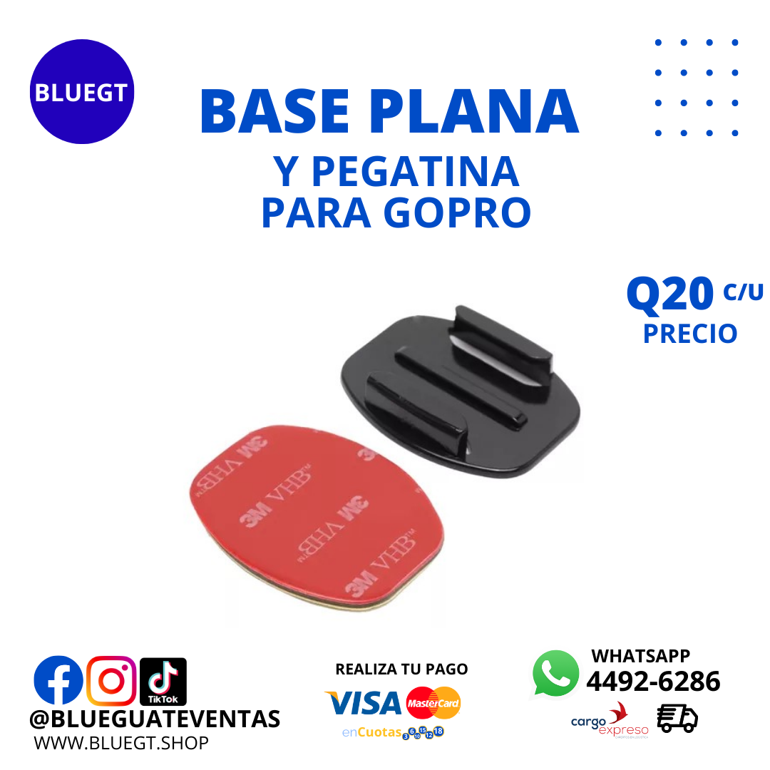 BASE PLANA Y PEGATINA