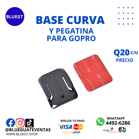 BASE CURVA Y PEGATINA