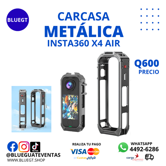 CARCASA METÁLICA INSTA360 X4 AIR