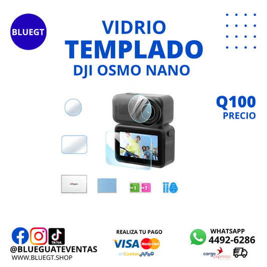 VIDRIO TEMPLADO DJI OSMO NANO