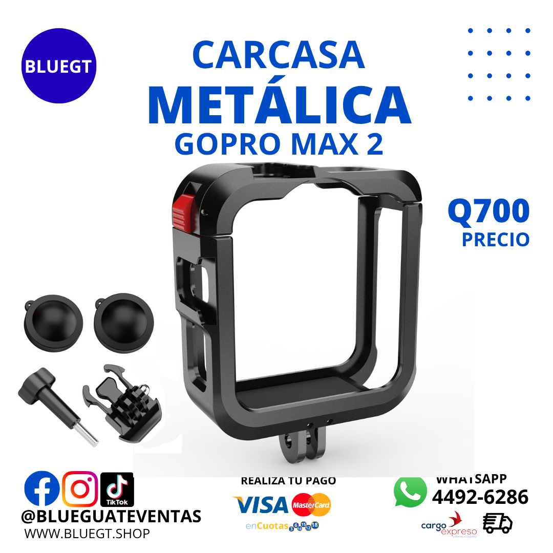 CARCASA METÁLICA GOPRO MAX 2