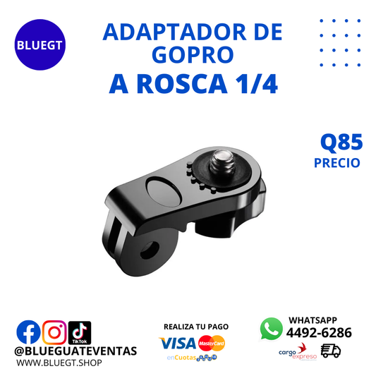 ADAPADOR DE GOPRO A INSTA 360 (ROSCA 1/4)