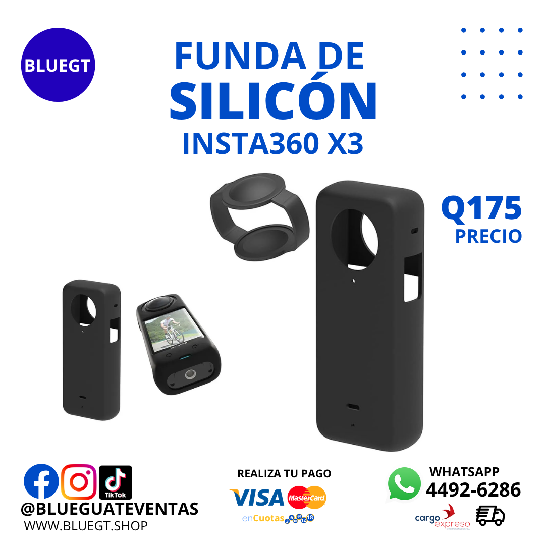 FUNDA DE SILICÓN INSTA360 X3