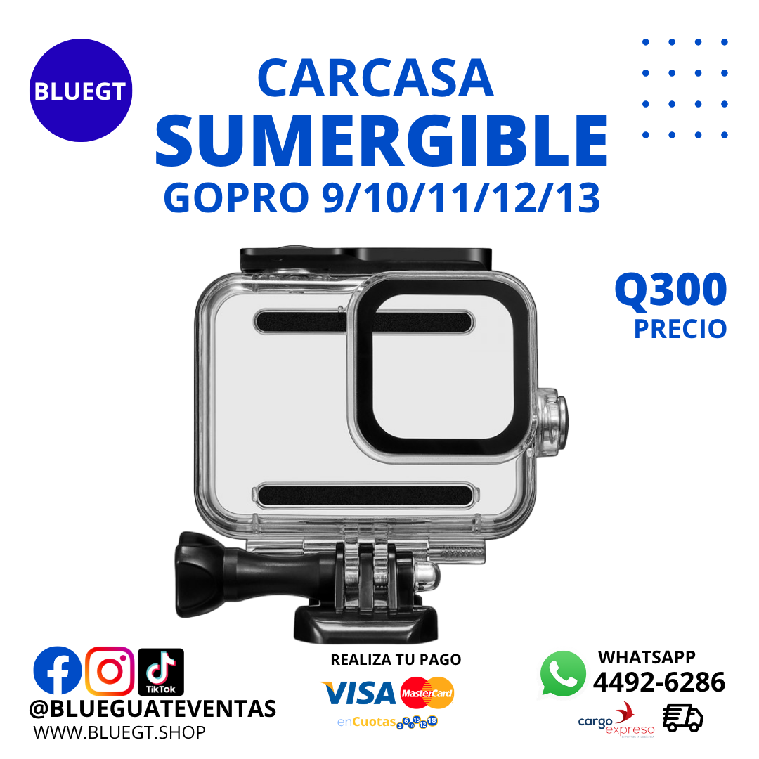 CARCASA SUMERGIBLE GOPRO 9/10/11/12/13