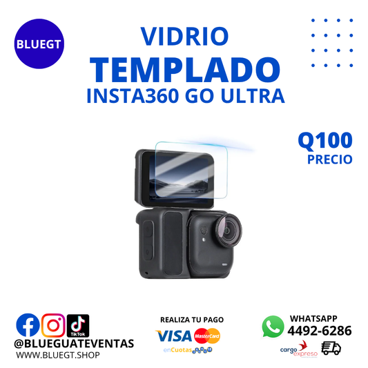 VIDRIO TEMPLADO INSTA360 GO ULTRA